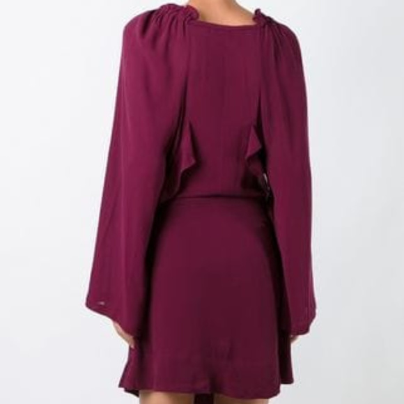 NEW IRO Salene Ruffle Mini Ruffle Dress BLACK - Picture 2 of 3